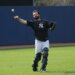 New York Yankees catcher Austin Wells throwing a ball during spring training.