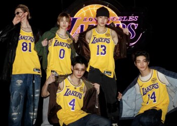 CORTIS at mavericks vs lakers ahead of NBA All-Star weekend