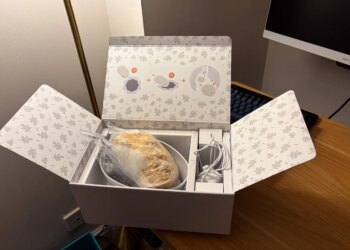 Moflin in its packaging.