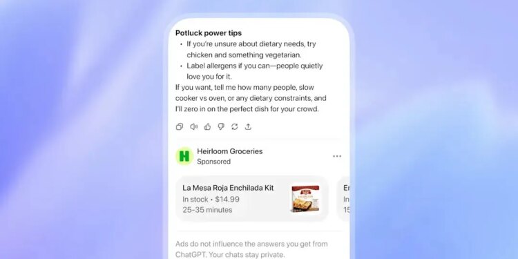 ChatGPT’s cheapest options now show you ads