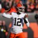 Cleveland Browns quarterback Shedeur Sanders (12) passes against the Cincinnati Bengals.