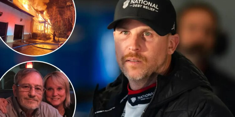 Denny Hamlin opens up on chilling moment of seeing father's body after fatal house fire