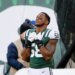 Darron Lee #58 of the New York Jets reacts on the sideline the fourth quarter as the Bills defeat the Jets 41-10 in an NFL football game at MetLife Stadium,  November 11, 2018.