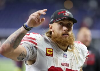 49ers tight end George Kittle in December 2025.