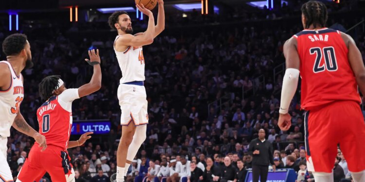 Get a 20% first deposit match up to $1,500 for Knicks vs. Wizards