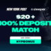 Get free $20 + 100% deposit match up to $100 for Seahawks vs. Patriots