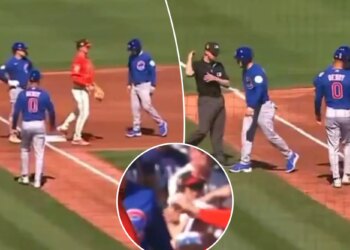 Giants play through alarm, turn wild triple play after Cubs rookie's 'boneheaded' error