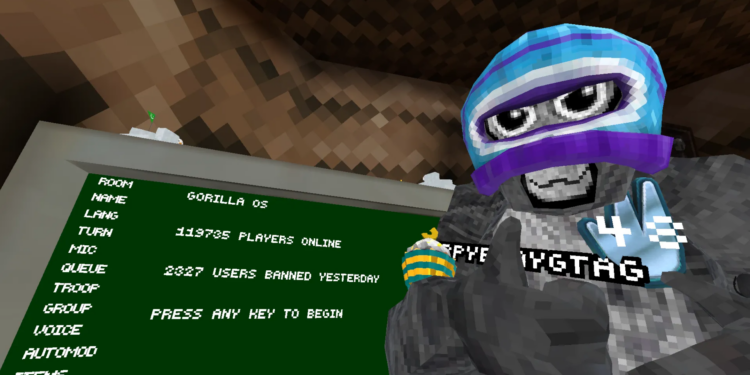 The moment Gorilla Tag achieved the in-game concurrent user record.