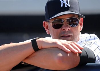 Yankees manager Aaron Boone on the sewage problem at Steinbrenner Field on Saturday: “It’s not great. And it’s all over the place."