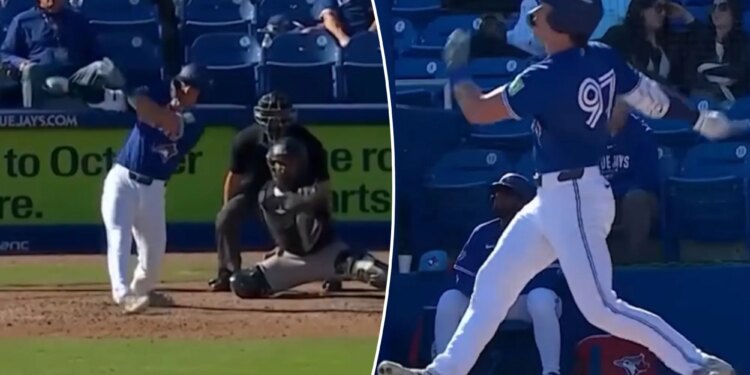 Jake Casey hits first spring home run against Yankees