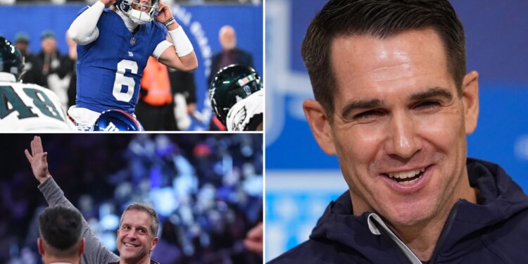 Jaxson Dart, John Harbaugh change Giants outlook in one year