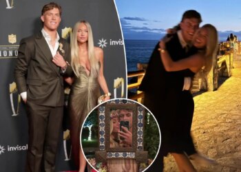 Jaxson Dart celebrates Valentine's Day with Marissa Ayers