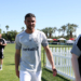LA Galaxy midfielder Justin Haak (15) leaves the field after the MLS preseason match against Chicago Fire FC at Empire Polo Club.