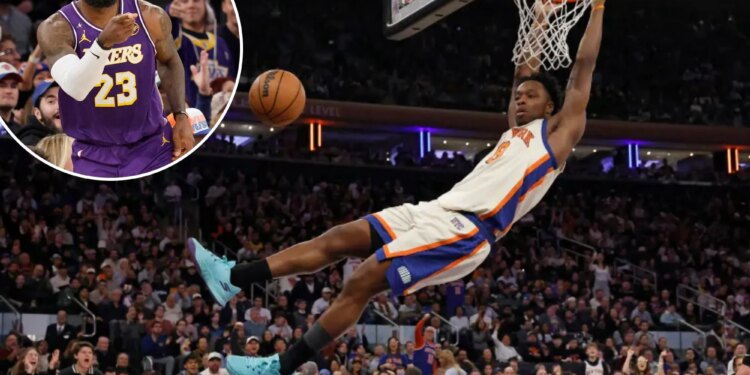 Knicks overwhelm LeBron James, Lakers with depth as win streak hits six