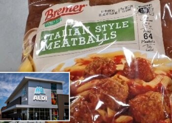 Metal fragments found in frozen meatballs sold at Aldi stores nationwide prompts recall