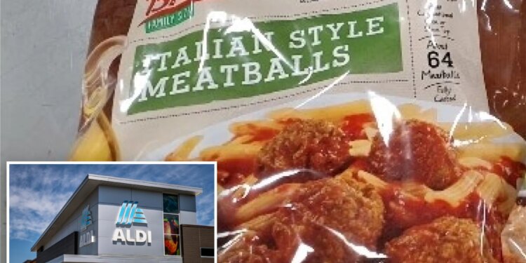 Metal fragments found in frozen meatballs sold at Aldi stores nationwide prompts recall