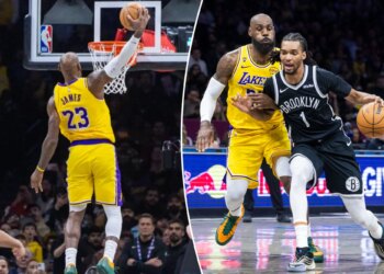 Nets receive royal LeBron James Lakers beating in possible New York finale