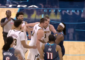 The Nuggets and Thunder got into it on Friday night.