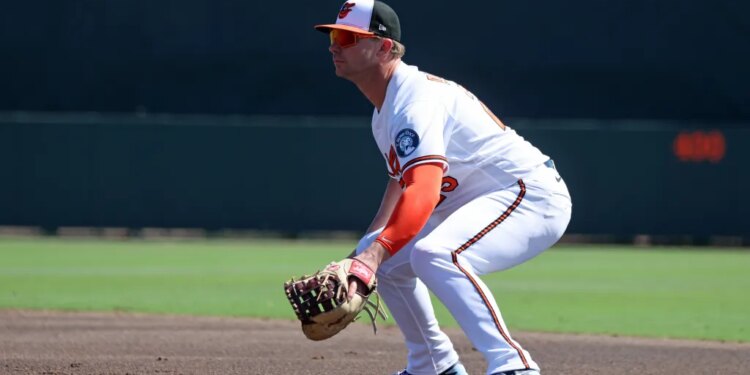 Baltimore Orioles first baseman Pete Alonso #25, in the field during the 2nd inning.
