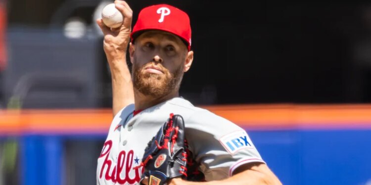 Philadelphia Phillies pitcher Zack Wheeler throws a pitch.
