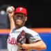 Philadelphia Phillies pitcher Zack Wheeler throws a pitch.