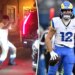 Puka Nacua seen stumbling, dancing in street after Super Bowl