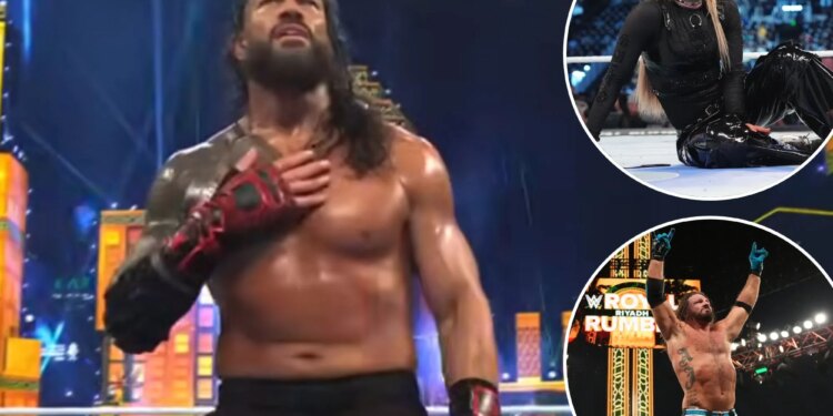 Roman Reigns, Liv Morgan win