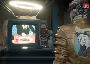 A screenshot from the video game Romeo is a Dead Man.