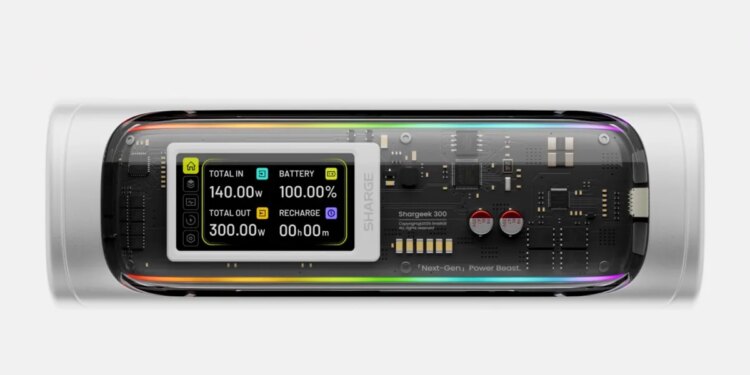 Sharge’s new power bank can charge two laptops while putting on a light show