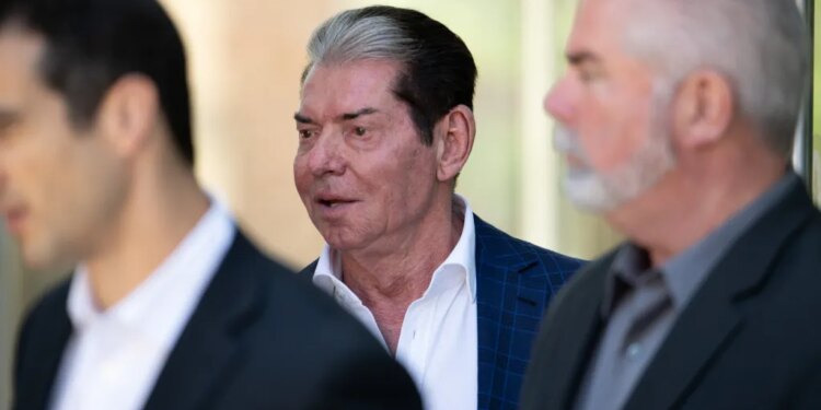 Vince McMahon at Stamford Superior Court for an arraignment.