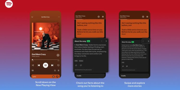 Spotify’s About the Song offers context and trivia about your favorite tracks
