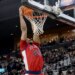St. John's forward Bryce Hopkins (23) dunks the ball.