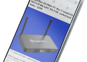 Image of a smart phone showing a Craigslist ad for a Superbox.