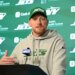 Jets passing game coordinator Todd Downing speaks to the media.