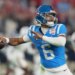 Mississippi quarterback Trinidad Chambliss throws during the first half of the Fiesta Bowl NCAA college football playoff semifinal game against Miami, Jan. 8, 2026, in Glendale, Ariz.