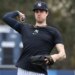 Cam Schlittler, throwing during a spring training workout earlier this month, had a successful bullpen session on Tuesday after being held a couple of days for a back issue the youngster called "insignificant."