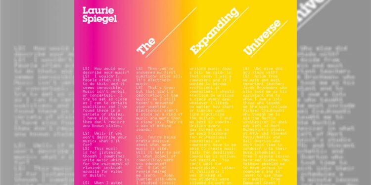 You need to listen to Laurie Spiegel’s masterpiece of early ambient music