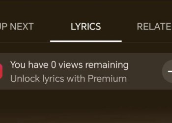 YouTube Music starts putting lyrics behind a paywall