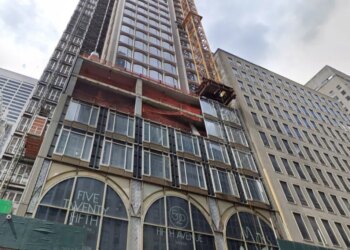 520 Fifth Avenue under construction.