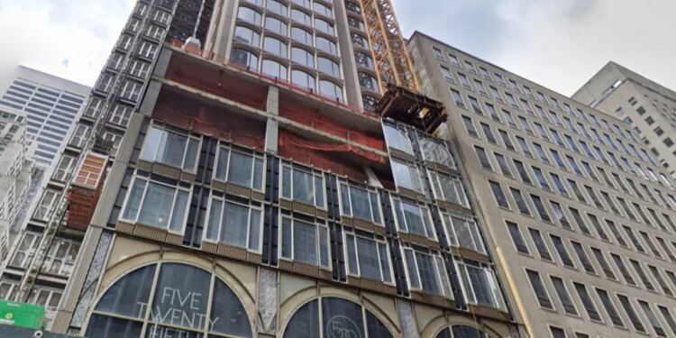 520 Fifth Avenue under construction.