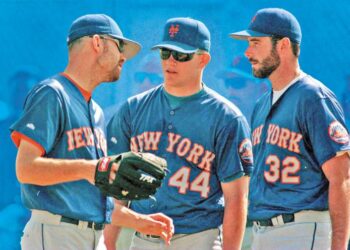 The three members of the Mets' Generation K in the spring of 1996: Bill Pulsipher, Jason Isringhausen and Paul Wilson