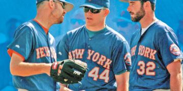 The three members of the Mets' Generation K in the spring of 1996: Bill Pulsipher, Jason Isringhausen and Paul Wilson