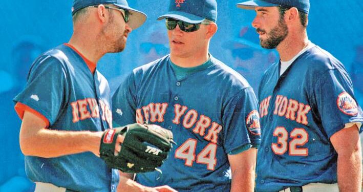 The three members of the Mets' Generation K in the spring of 1996: Bill Pulsipher, Jason Isringhausen and Paul Wilson