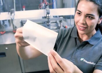 A new manufacturing process uses lasers to seal paper packaging instead of glue
