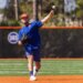 New York Mets pitcher A.J. Minter throws during Spring Training.