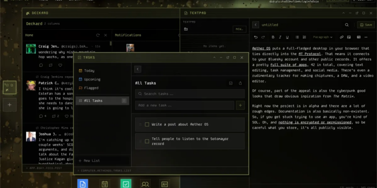 Aether OS is computer in a browser built for the AT Protocol