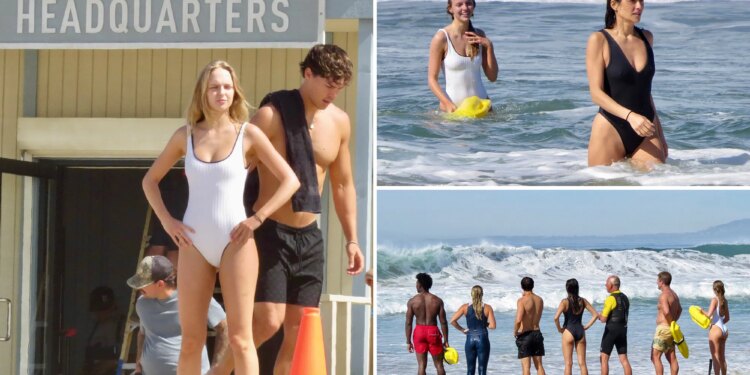 'Baywatch' cast heats up Venice beach boot camp