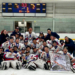 Bellmore-Merrick celebrates after winning the state championship in high school boys hockey.