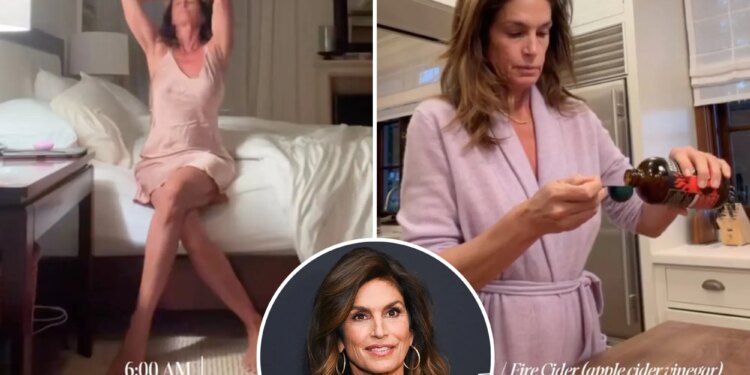 Benefits of Cindy Crawford's morning wellness routine revealed
