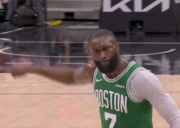 Jaylen Brown was frustrated with the officials on Tuesday night.